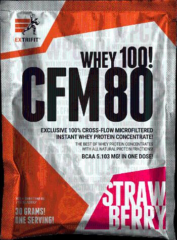 Extrifit CFM Instant Whey 80 20 x 30 g strawberry