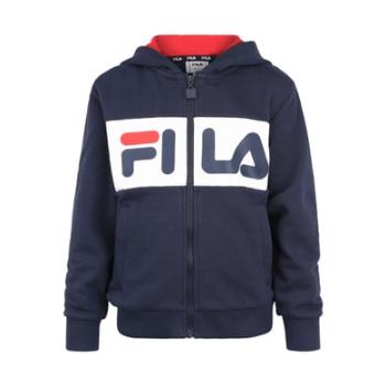 Fila Dětská bunda s kapucí Franklin black iris - b right white