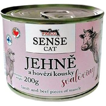 Falco Sense Cat jehněčí a hovězí 6 × 200 g (8594725085999)