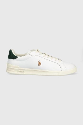 Kožené sneakers boty Polo Ralph Lauren Hrt Ct Ii bílá barva