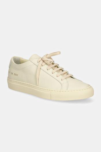 Kožené sneakers boty Common Projects Original Achilles Low béžová barva, 3701