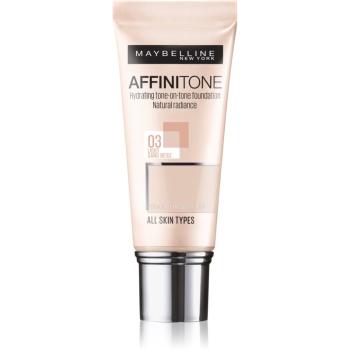 Maybelline Affinitone hydratační make-up odstín 03 Light Sand Beige 30 ml
