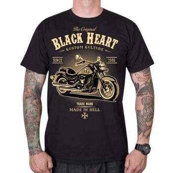 Triko BLACK HEART Harley  černá  L