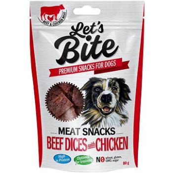 Let’s Bite Meat Snacks Beef Squares with Poultry 80 g (8595602556359)