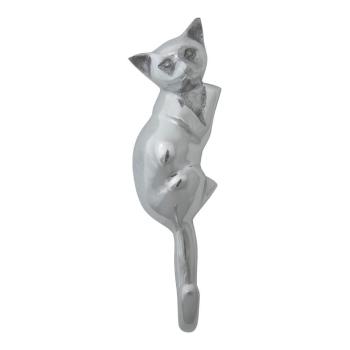 Stříbrný kovový háček kočka - 18*6*6cm EHHKT