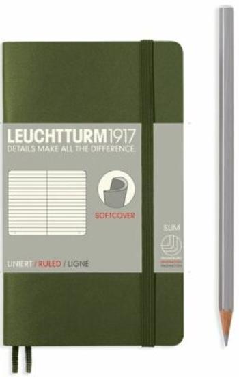 Zápisník Leuchtturm1917 Pocket Army (A6) linkovaný