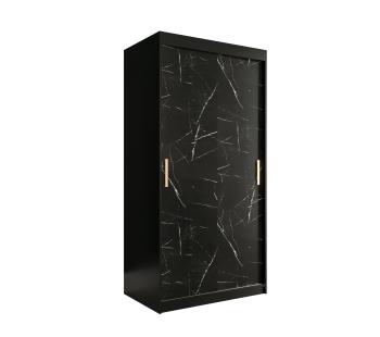 Abika Šatní skříň MARMUR T Abika 100/200/62 barevné provedení: černý mat