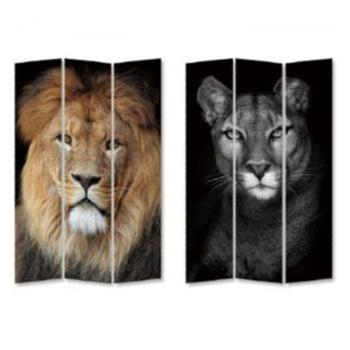 Paravan King Lion vs Cat Girl 180 × 120 cm