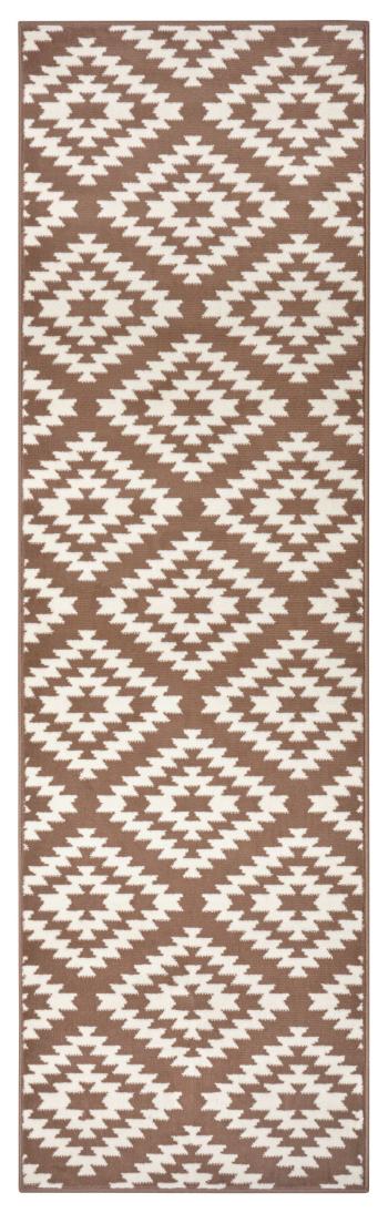 Hanse Home Collection koberce Běhoun Basic 105469 Taupe - 80x450 cm Hnědá