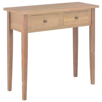 Toaletní konzolový stolek hnědý 79 × 30 × 74 cm dřevo