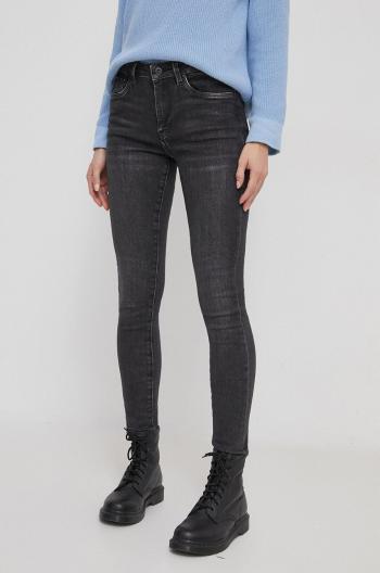 Džíny Pepe Jeans SKINNY JEANS HW dámské, šedá barva, PL204584XW1