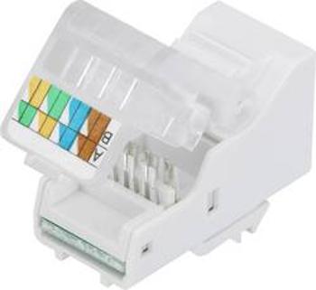 RJ45 konektor TRU COMPONENTS SM-2014H8C5E - zásuvka, rovná RJ45 šedá, 1 ks