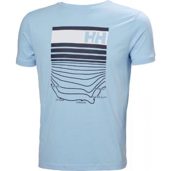 Helly Hansen SHORELINE T-SHIRT Extra měkké pánské triko, světle modrá, velikost S