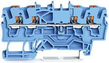 Průchodková svorka WAGO 2202-1404, pružinové připojení , 5.20 mm, modrá, 100 ks