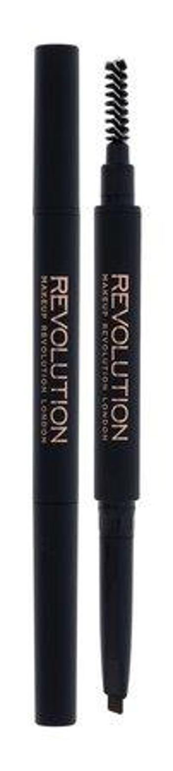Revolution Precizní tužka na obočí s kartáčkem (Duo Brow Pencil) 0,15 g Brown, 0,15ml, Light