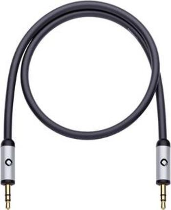 Připojovací kabel Oehlbach, jack zástr. 3.5 mm/jack zástr. 3.5 mm, černý, 0,5 m