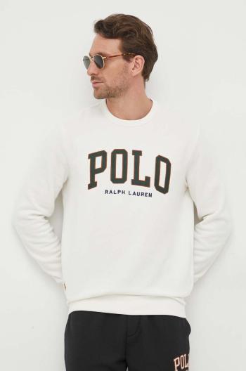 Mikina Polo Ralph Lauren pánská, béžová barva, s aplikací