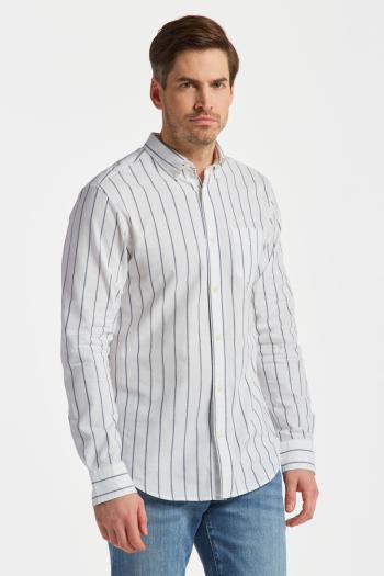 KOŠILE GANT REG OXFORD STRIPE SHIRT bílá S