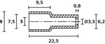 Ochranná krytka HellermannTyton OP4827 PE NA 2000, průměr svorky (max.) 7.5 mm, polyetylén, 1 ks