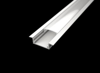 LED Solution Vestavný profil pro LED pásky V1 bílý délky a typy profilů: Profil + Nacvakávací čirý kryt 1m