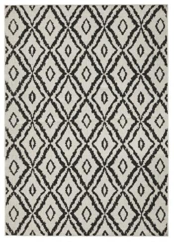 NORTHRUGS - Hanse Home koberce Kusový koberec Twin-Wendeteppiche 103134 schwarz creme - 160x230 cm Černá