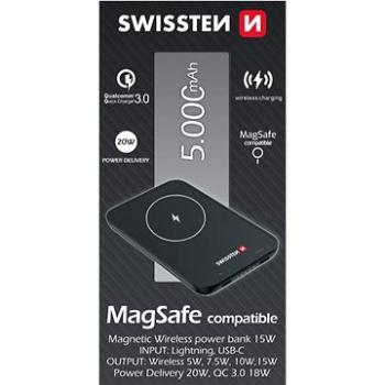 Swissten Power Bank pro iPhone (MagSafe compatible) 5000 mAh (22013970)