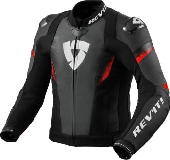 Rev'it! Jacket Control Black/Neon Red 48 Kožená bunda