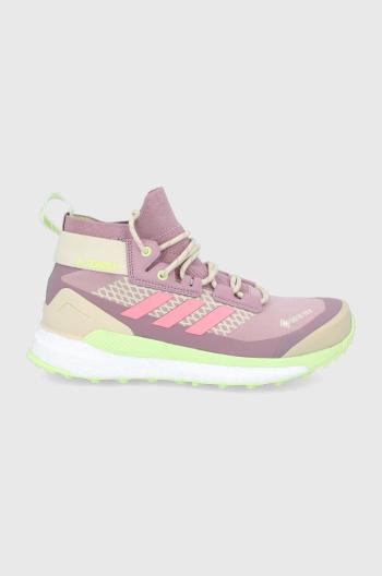 Boty adidas TERREX Free Hiker GW8698 dámské, růžová barva