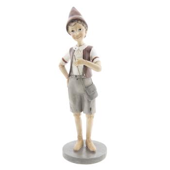 Dekorace stojící Pinocchio s kabelou - 11*9*30 cm 6PR2418