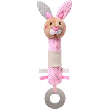 BabyOno Have Fun Baby Squeaker plyšová hračka s pískátkem Bunny Julia 1 ks
