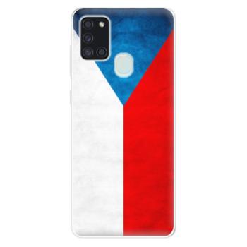 Odolné silikonové pouzdro iSaprio - Czech Flag - Samsung Galaxy A21s