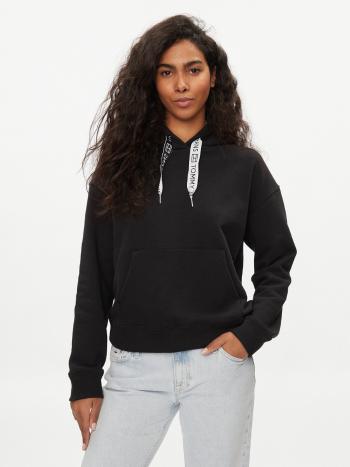 Tommy Jeans dámská černá mikina Logo - XL (BDS)