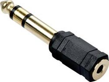 Jack audio adaptér LINDY 35620, černá