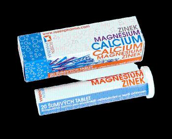 Rosen Calcium Magnesium Zinek 20 šumivých tablet