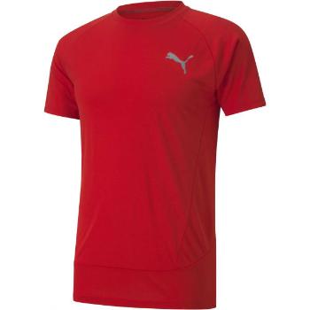 Puma EVOSTRIPE  TEE Pánské sportovní triko, červená, velikost XXL