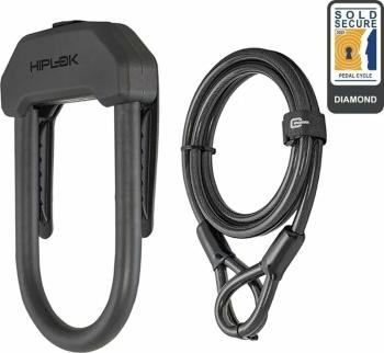 Hiplok DX Plus Weareble D Lock 2m Black Ocelové lanko-Zámek