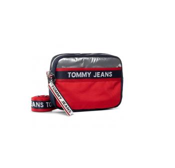Tommy Hilfiger Tommy Jeans červeno-modrá crossbody kabelka LOGO TAPE CROSSOVER CB