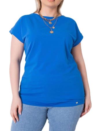 Modré dámské tričko s krátkými rukávy vel. 2XL