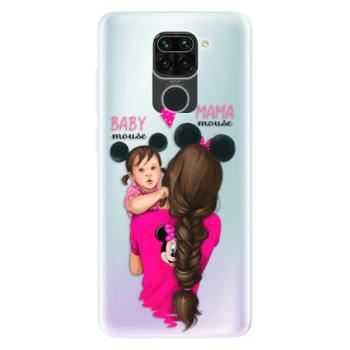 Odolné silikonové pouzdro iSaprio - Mama Mouse Brunette and Girl - Xiaomi Redmi Note 9