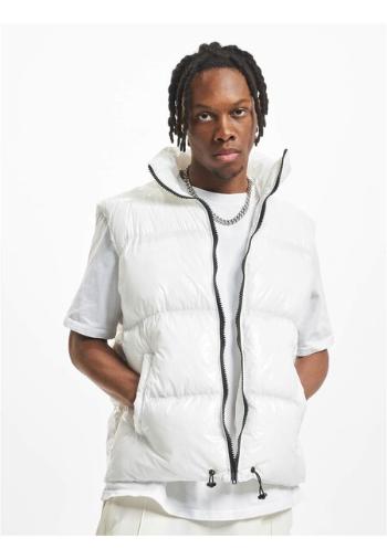 DEF Shiny Puffer vest white - S