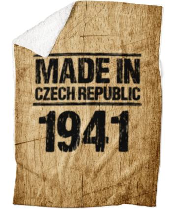 Deka Made In (rok: 1941, Podšití beránkem: ANO)