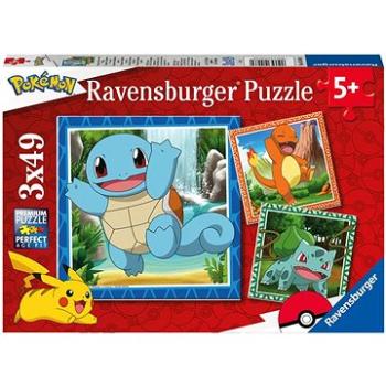 Ravensburger 055869 Vypusťte Pokémony 3x49 dílků  (4005556055869)