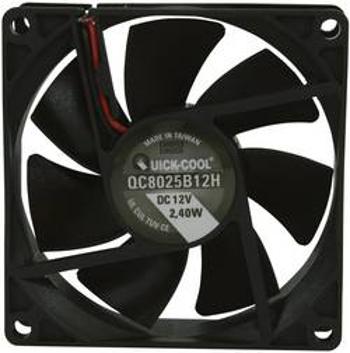 Axiální ventilátor QuickCool QC8025B12H QC8025B12H, 12 V/DC, 35 dB, (d x š x v) 80 x 80 x 25 mm