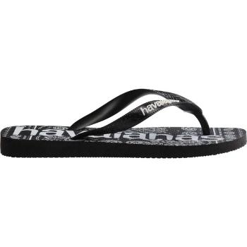 HAVAIANAS TOP LOGO MANIA FASHION Unisex žabky, černá, velikost 45/46