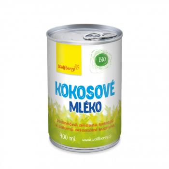 BIO Kokosové mléko 400 ml - Wolfberry