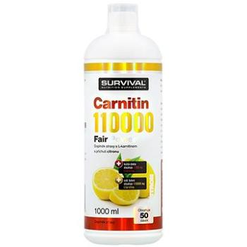 Survival Carnitin 110000 Fair Power 1000 ml citron (8594056370849)