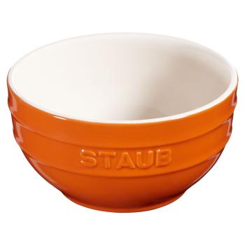 Jídelní miska 700 ml, oranžová, keramika, Staub