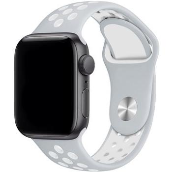 Eternico Sporty pro Apple Watch 38mm / 40mm / 41mm  Cloud White and Gray     (AET-AWSP-WhGr-38)