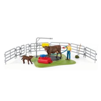 Schleich Farma World Mytí krav station 42529