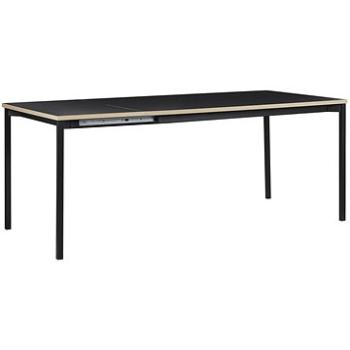 Rozkládací jídelní stůl 160/210 x 90 cm černý AVIS, 250844 (beliani_250844)
